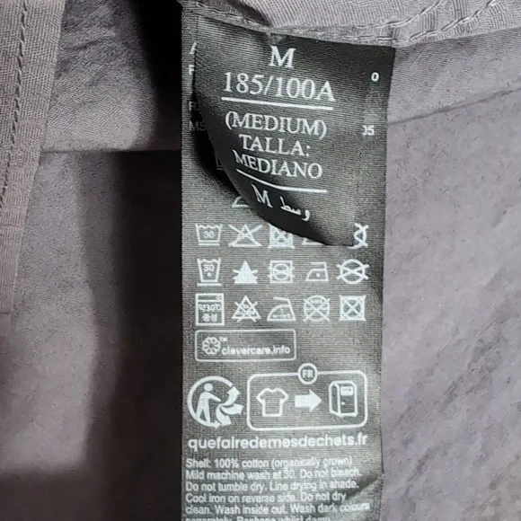 All Saints Rivera Long Sleeve Button Down Shirt Size Medium in Stone Gray - Picture 8 of 11